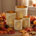 Set di 3 lanterne autunnali in metallo H20,5/15,5/10,5 cm | Floristik24.it