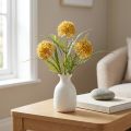 Fiori artificiali Decorazione Allium giallo Cipolla ornamentale 34 cm 3 pezzi in mazzo | Floristik24.it