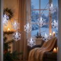 Decorazione per finestra a LED Natale bianco freddo per batteria 25×90 cm | Floristik24.it
