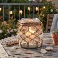 Decorazione da tavolo con conchiglie decorative in macramè di vetro, decorazione da appendere Ø14 cm | Floristik24.it