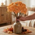Fiori artificiali di Achillea Achillea arancione artificiale 30cm 6 pezzi | Floristik24.it