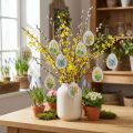 Uova di Pasqua con fiori