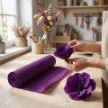Carta crespa per fioristi viola scuro 50x250cm | Floristik24.it