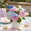 Farfalle decorative piuma farfalla rosa, blu 6 cm 24 pz | Floristik24.it