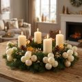 Mini palline di Natale mix crema opaco/lucido Ø40mm 32 pz | Floristik24.it