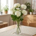 Fiori artificiali decorativi dalie artificiali bianche 50 cm | Floristik24.it