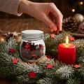 Vetro con stelle rosse 9 cm | Floristik24.it