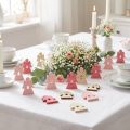 Angeli in legno da spargere rosa, rosa, bianco 4 cm 72 pz | Floristik24.it