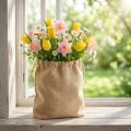Borsa di juta 28×10cm H40cm | Floristik24.it
