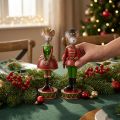 Decorazioni natalizie a forma di topo 14,5 cm rosso-verde 2 pezzi | Floristik24.it