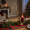 Albero di Natale a LED, alimentato a batteria, decorazione da tavolo per interni, 47 cm | Floristik24.it