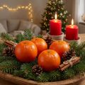 Realistico frutto decorativo artificiale arancione Citrus Reticulata Ø8cm set da 4 pezzi – Perfetto per decorazioni estive e natalizie | Floristik24.it