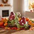 Decorazione tartaruga Decorazione agarico verde rosso 10 cm 2 pezzi | Floristik24.it