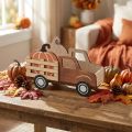 Decorazione da tavola decorazione zucca autunnale camion per la consegna in legno 20×7,5×12,5 cm | Floristik24.it