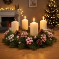Mini palline di Natale in vetro specchio bacche rosa crema Ø20mm 140 pz | Floristik24.it