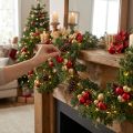 Ghirlanda di abete artificiale 160 cm, decorazione natalizia, decorazione da parete e da finestra, effetto cedro | Floristik24.it