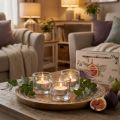 Candele profumate Tealight al fico selvatico al bergamotto Ø3,5 cm 12 pz | Floristik24.it
