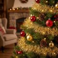 Tinsel dorato riccio di alta qualità 50 g | Floristik24.it
