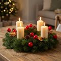 Mini palline di Natale artificiali a forma di bacche rosse per decorazioni floreali, 2 cm, 48 pezzi | Floristik24.it