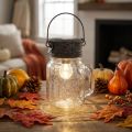 Bicchiere decorativo con lampada a LED Ø8cm H16cm | Floristik24.it