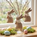 Decorazione da appendere a forma di coniglietto pasquale, accessorio decorativo ideale per decorare le finestre, 14 cm, 8 pezzi | Floristik24.it