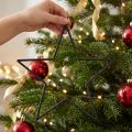 Grandi stelle pendenti nere glitterate, Ø24cm, decorazioni natalizie e per feste, set da 6 | Floristik24.it