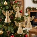 Angelo di carta Decorazione angelo di Natale carta crema H12cm 4 pz | Floristik24.it