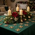Decorazione sparsa Decorazione da tavola in legno Giglio di Natale oro 4 cm 72 pz | Floristik24.it
