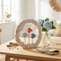 Decorazione da tavola in legno di pesce da posizionare decoro marittimo blu, rosso Ø28cm | Floristik24.it