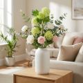 Palla di neve artificiale, ramo decorativo, pianta artificiale verde Ø6,5cm L78cm | Floristik24.it