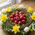 Uovo di quaglia rosso 3 cm Decorazione pasquale 50 pz | Floristik24.it