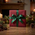 Nastro decorativo verde nastro regalo orlato verde scuro 15 mm 3 m x 10 pezzi | Floristik24.it