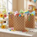 Buste regalo shopper in carta pois 18×22 cm 50 pz | Floristik24.it
