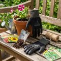 Guanti da giardinaggio in nylon Kixx taglia 10 neri | Floristik24.it