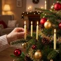 Candele per albero candele a bastoncino Ø13mm candele gialle H10cm 22 pz | Floristik24.it