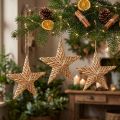 Stelle decorative in rattan da appendere, set da 3 pezzi, decorazione natalizia da 19 cm | Floristik24.it
