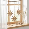 Decorazione volante in legno ciondolo pesce in metallo Ø12cm 3 pezzi | Floristik24.it