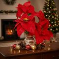 Stella di Natale Stella di Natale Rossa Artificiale L55cm 2pz | Floristik24.it