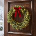 Corona di abete artificiale con pigne, decorazione natalizia, corona per porta, Ø36cm, verde | Floristik24.it