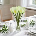 Mini calla artificiale bianca L 28 cm 12 pz | Floristik24.it