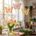 Farfalle decorative Decorazione appendino arancione/rosa/giallo 12cm 12 pezzi | Floristik24.it
