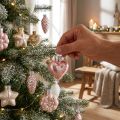 Addobbi per l'albero di Natale in vetro Addobbi per l'albero di Natale pastello 12 pezzi | Floristik24.it