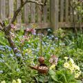 Decorazione per griglia per uccelli in metallo per uccelli da giardino 13 cm | Floristik24.it