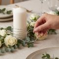 Filo di alluminio diamantato argento 2 mm 10 m per decorazioni e artigianato | Floristik24.it