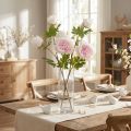Decorazione Peonie Rosa 3 Fiori Gambo Lungo L80cm 2pz | Floristik24.it