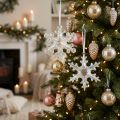 Fiocchi di neve decorativi, decorazione invernale, iridescenti, Ø14–15cm, 2 pezzi | Floristik24.it