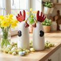 Gallo in ceramica Decorazione da cucina Pollo Bianco H23 cm 2 pz | Floristik24.it