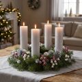 Candele a stecco grandi grigio chiaro tinta unita 50x300mm 4 pz | Floristik24.it