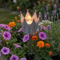 Corona porta tealight per attaccare zinco Ø9.5cm H50cm | Floristik24.it