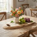 Vassoio in legno di acacia con bordo naturale, L36–45cm L15–21cm | Floristik24.it